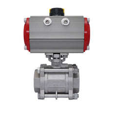 Pneumatic Ball Valve G4'' Stainless Steel Spring Closing