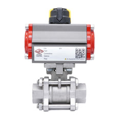Pneumatic Ball Valve G1/4'' Stainless Steel Spring Opening