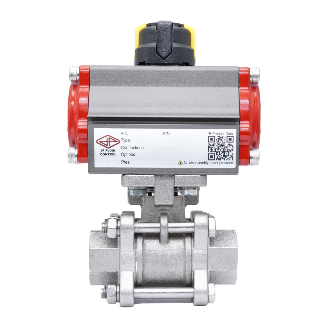 Pneumatic Ball Valve G1'' Stainless Steel Spring Closing