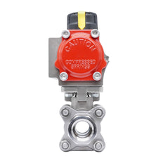 Pneumatic Ball Valve G1'' Stainless Steel Spring Closing