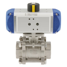 G1-1/2'' 2-Way Stainless Steel Pneumatic Ball Valve Double Acting - BL2SA3