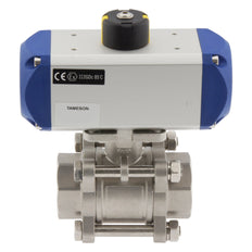 G1'' 2-Way Stainless Steel Pneumatic Ball Valve Spring Closed - BL2SA3