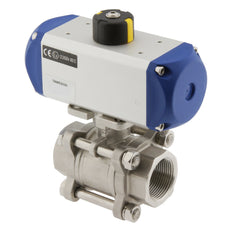G1-1/2'' 2-Way Stainless Steel Pneumatic Ball Valve Double Acting - BL2SA3