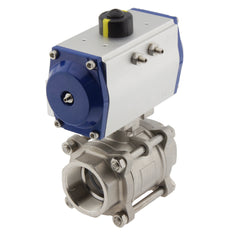 G3'' 2-Way Stainless Steel Pneumatic Ball Valve Double Acting - BL2SA3