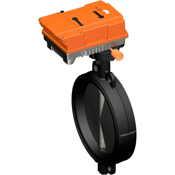 Belimo Butterfly Valve DN300/PN16 Wafer 24VAC/DC Modulating GGG40 EPDM IP67 ISO 5211 2xSPDT BACnet 35s 160Nm D6300W/PRCA-BAC-S2-T