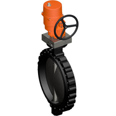 Belimo Butterfly Valve DN600/PN16 Lug 120-240VAC/DC 2&3-Point GGG40 EPDM IP67 ISO 5211 Terminals 73s 2500Nm D6600NL/SY10-230A-3-T