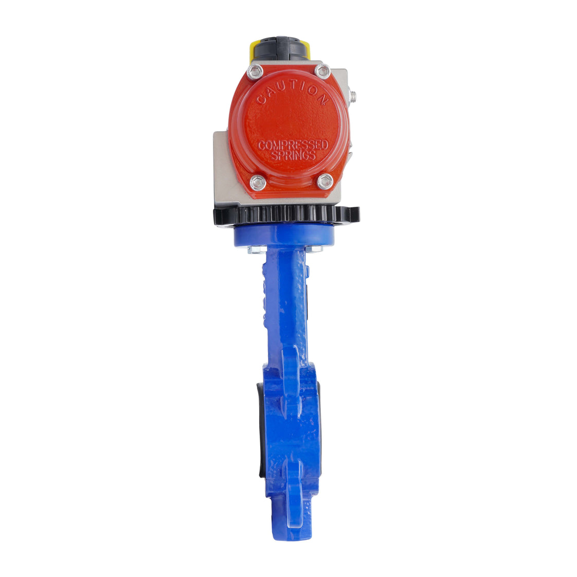 Pneumatic Butterfly Valve DN100 (4 inch) Wafer Cast Iron GGG 40 EPDM Spring Opening