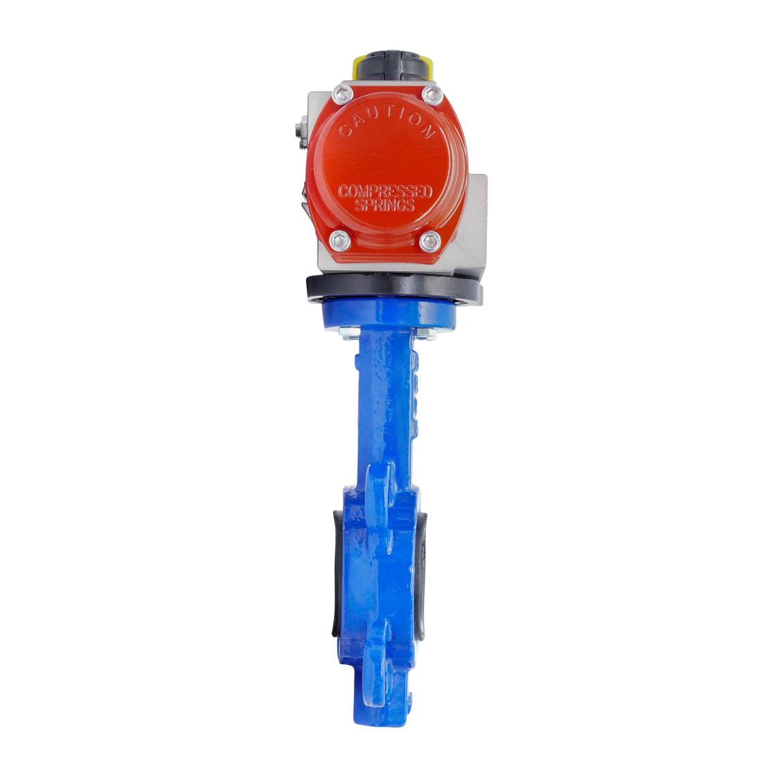 Pneumatic Butterfly Valve DN80 (3 inch) Wafer Cast Iron Stainless Steel NBR Spring Opening