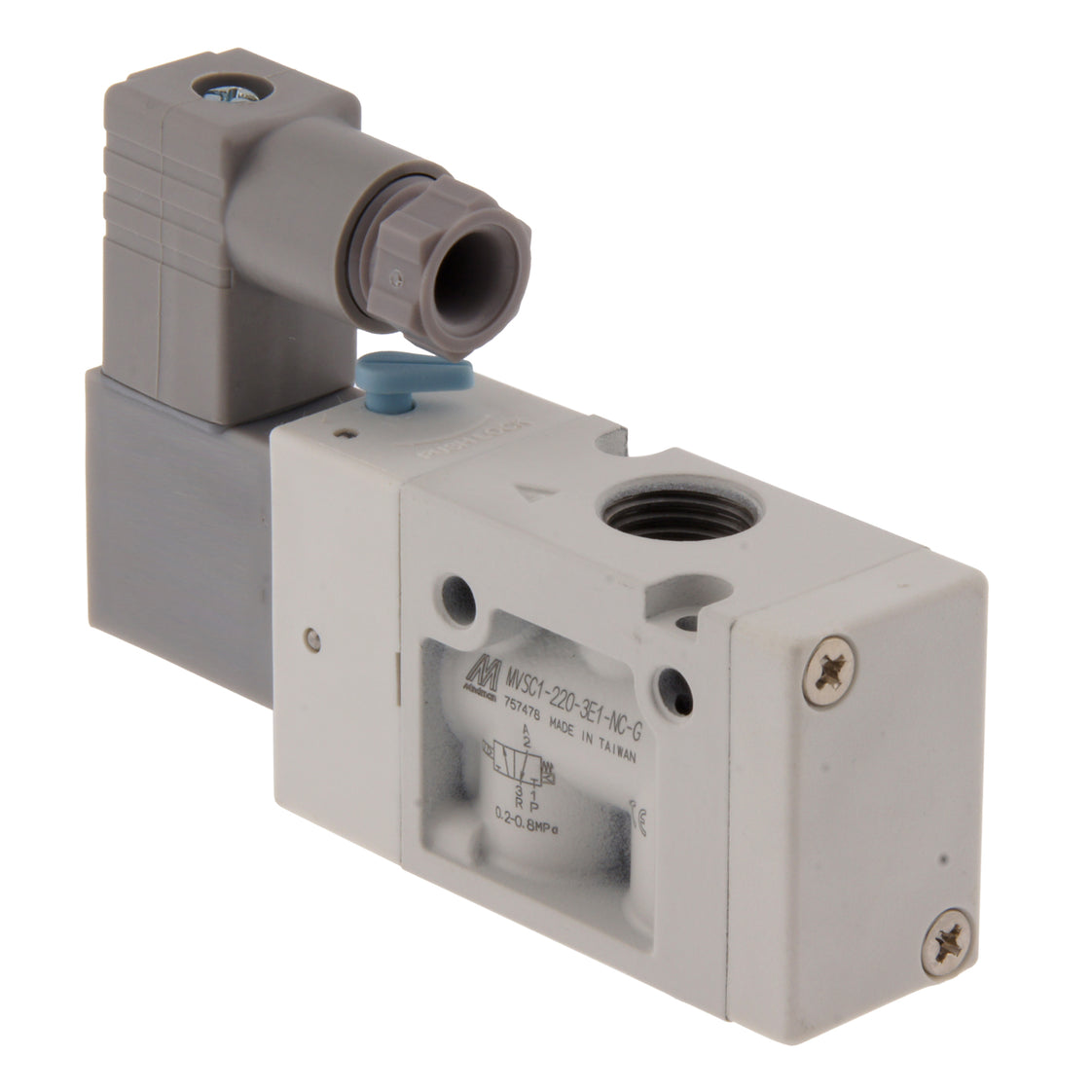 NPT 1/4'' 110V AC 3/2-Way NC Solenoid Valve 2-8bar MVSC1