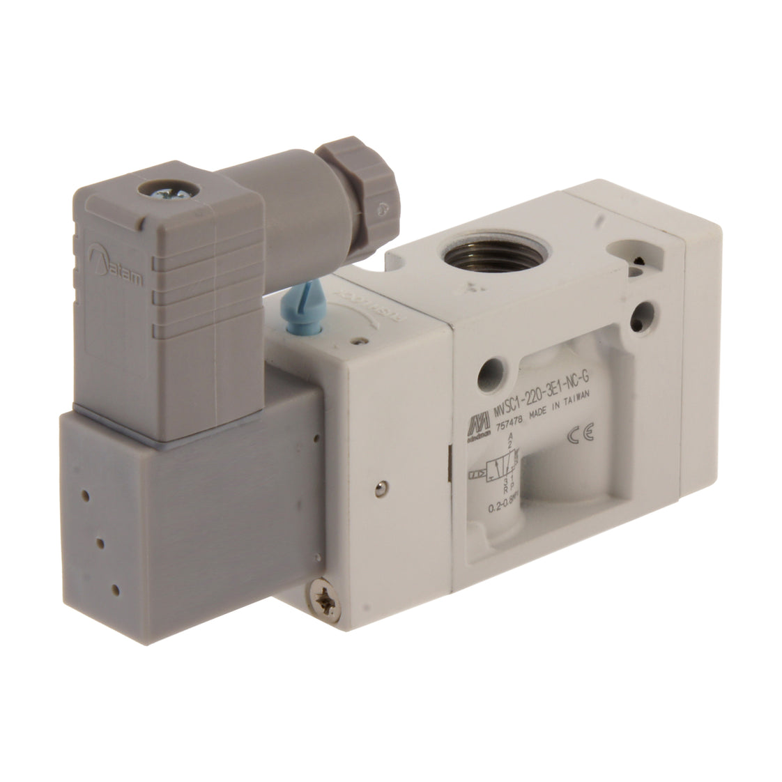 G1/4'' 230V AC 3/2-Way NC Solenoid Valve 2-8bar MVSC1