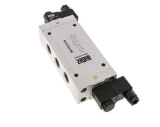 5/3 G1/2'' Exhaust Center Solenoid Valve 24V DC 3-10bar/42-140psi Airtec