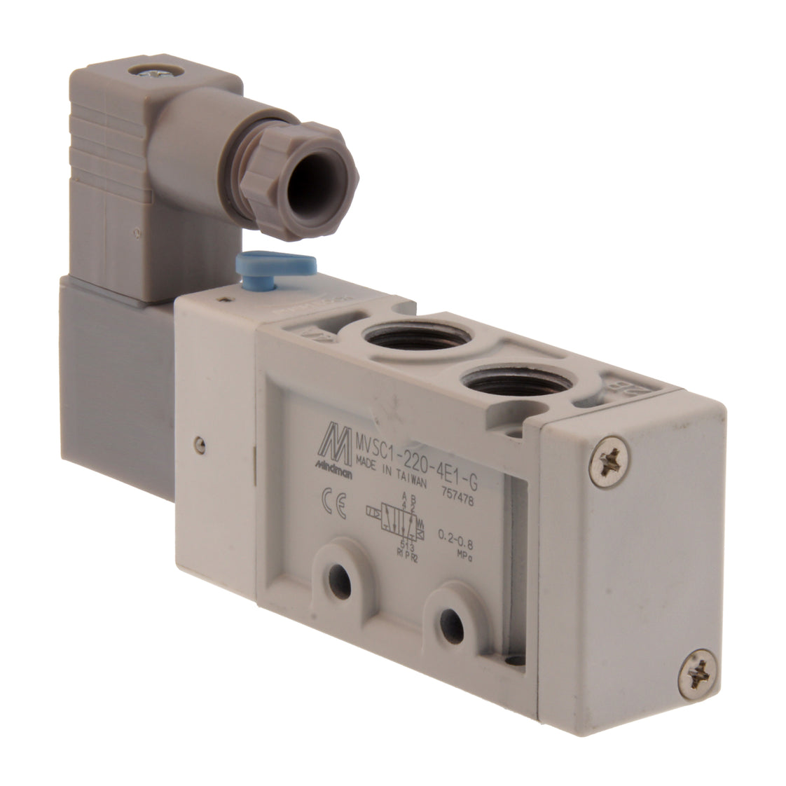 G1/4'' 230V AC 5/2-Way Solenoid Valve 2-8bar MVSC1