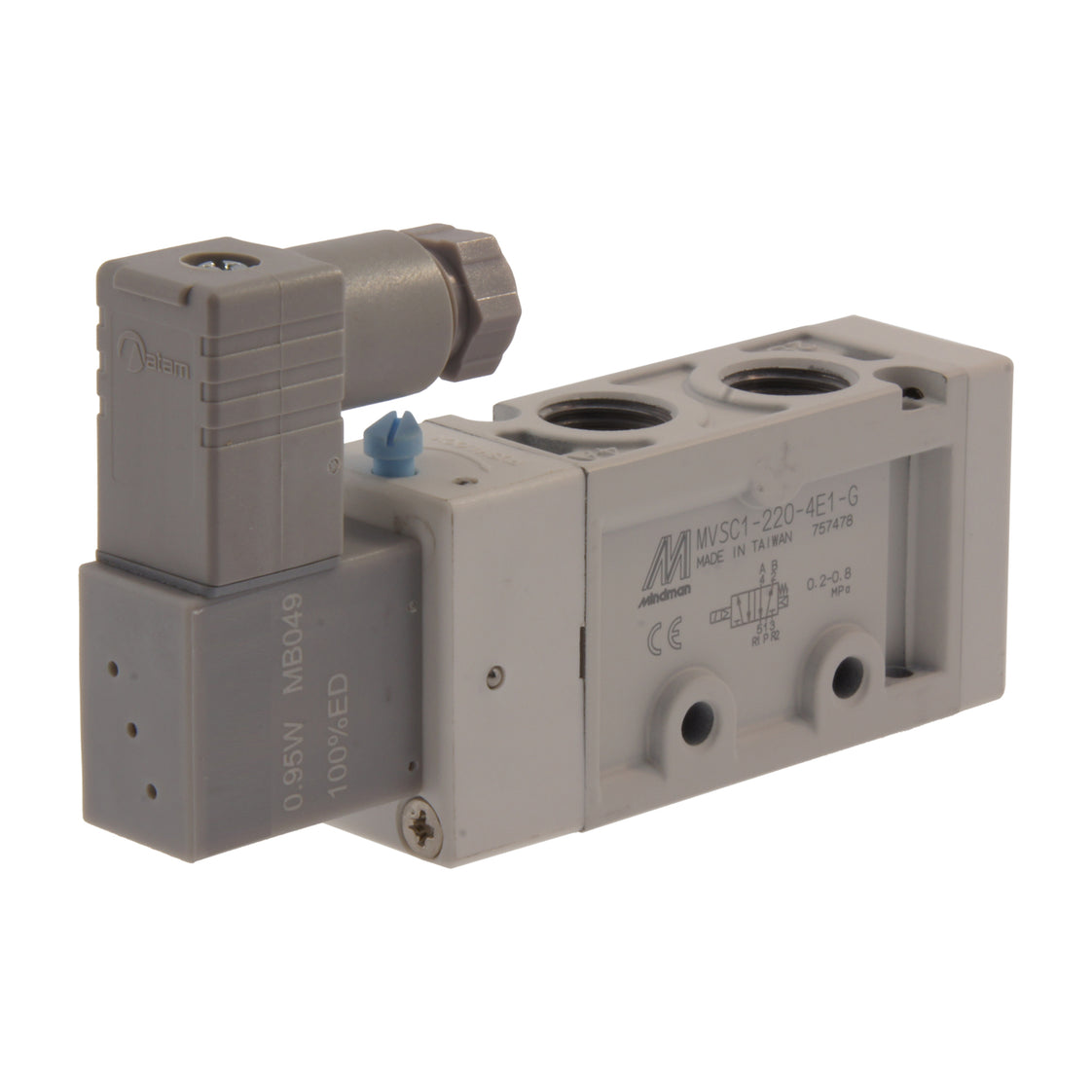 NPT 1/4'' 24V DC 5/2-Way Solenoid Valve 2-8bar MVSC1