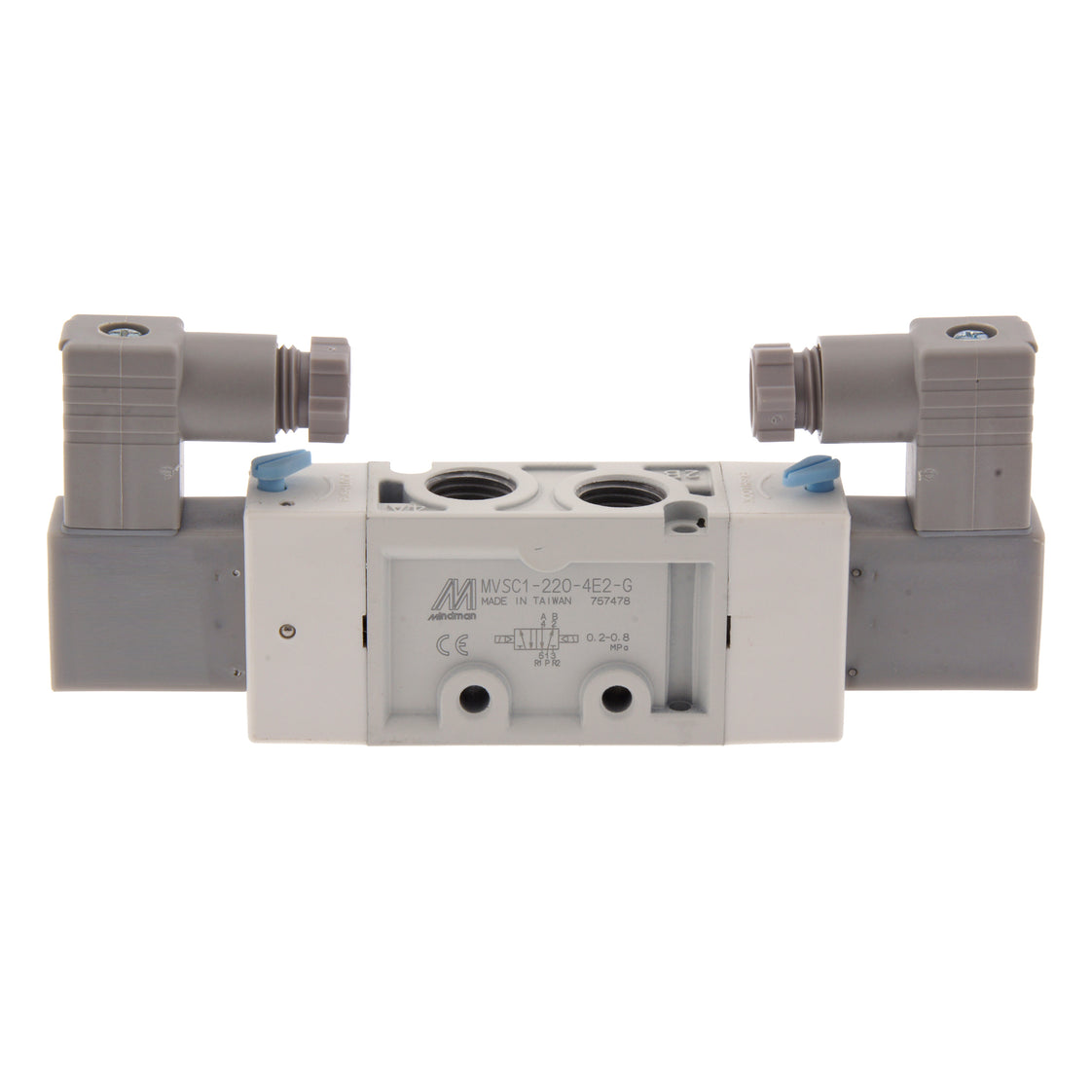 NPT 1/4'' 110V AC 5/2-Way Bi-stable Solenoid Valve 2-8bar MVSC1
