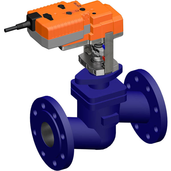 Belimo Globe Valve 18mm Flange DN100 Kvs125 24VAC/DC Fail-Safe 35s 2-10V 1000N IP54 H6100X125-SP2/NVKC24A-SR-TPC