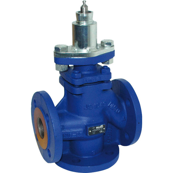 Belimo 3-Way Globe Valve DN65 Flange 30mm Stroke Kvs63 24VAC/DC 150s 2-10V 4500N IP54 H7065X63-S4/RV24A-SR