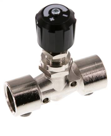 G1/2'' Nickel Plated Brass Needle Valve NBR 18 bar - NLBN