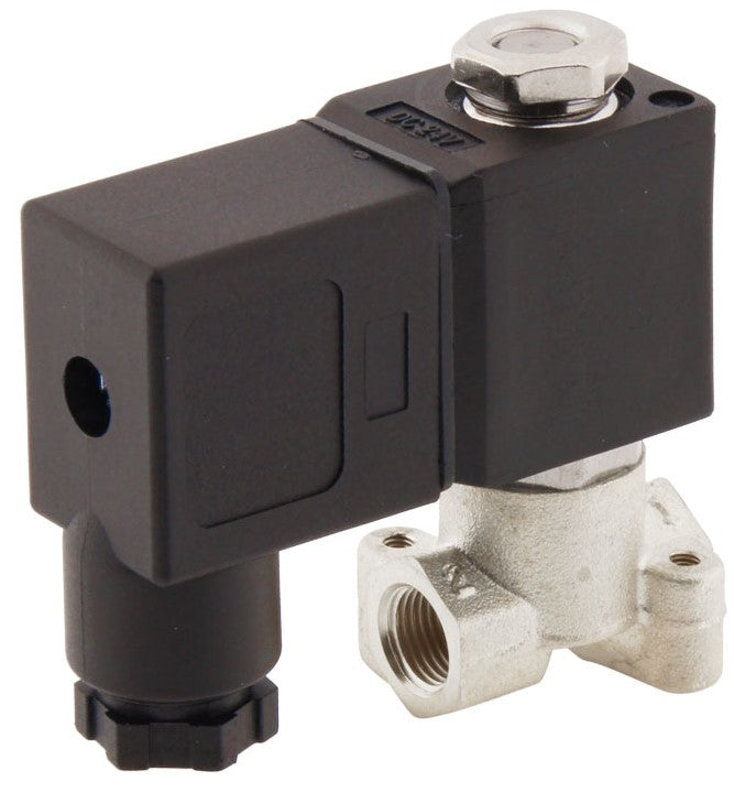 Solenoid Valve CM-DA 1/8'' NPT Stainless Steel FKM 0-10bar 230V AC