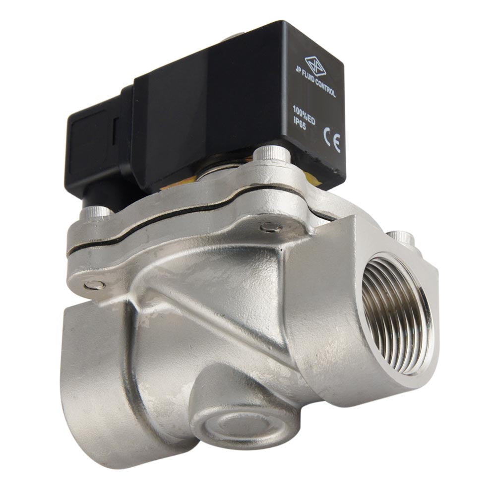 Solenoid Valve DF-SA 1'' stainless steel FKM 0-10bar 230V AC