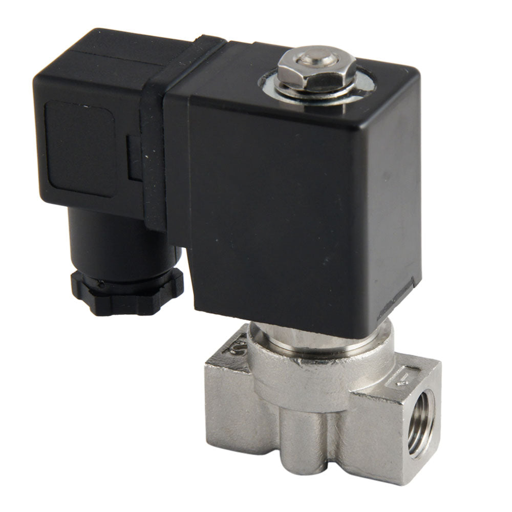Solenoid Valve ST-DA 1/4'' stainless steel FKM 0-13bar 24V AC