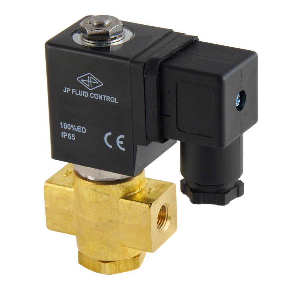 Solenoid Valve ST-DB 1/8'' NO brass FKM 0-12bar 120V AC