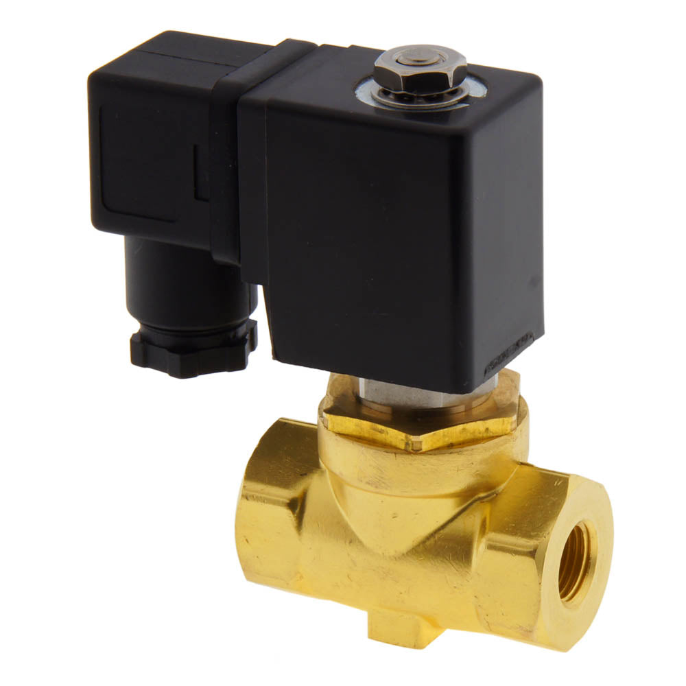 Solenoid Valve ST-SA 1/4'' NPT brass FKM 0-16bar 120V AC