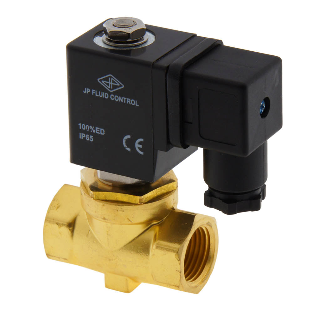 Solenoid Valve ST-SA 1/2'' brass FKM 0-10bar 24V DC