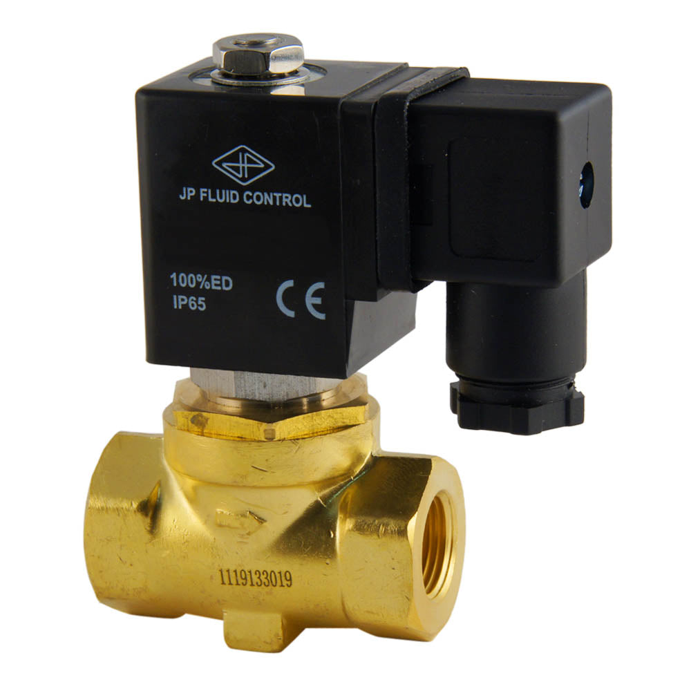 Solenoid Valve ST-SA 3/8'' NPT brass FKM 0-10bar 12V DC