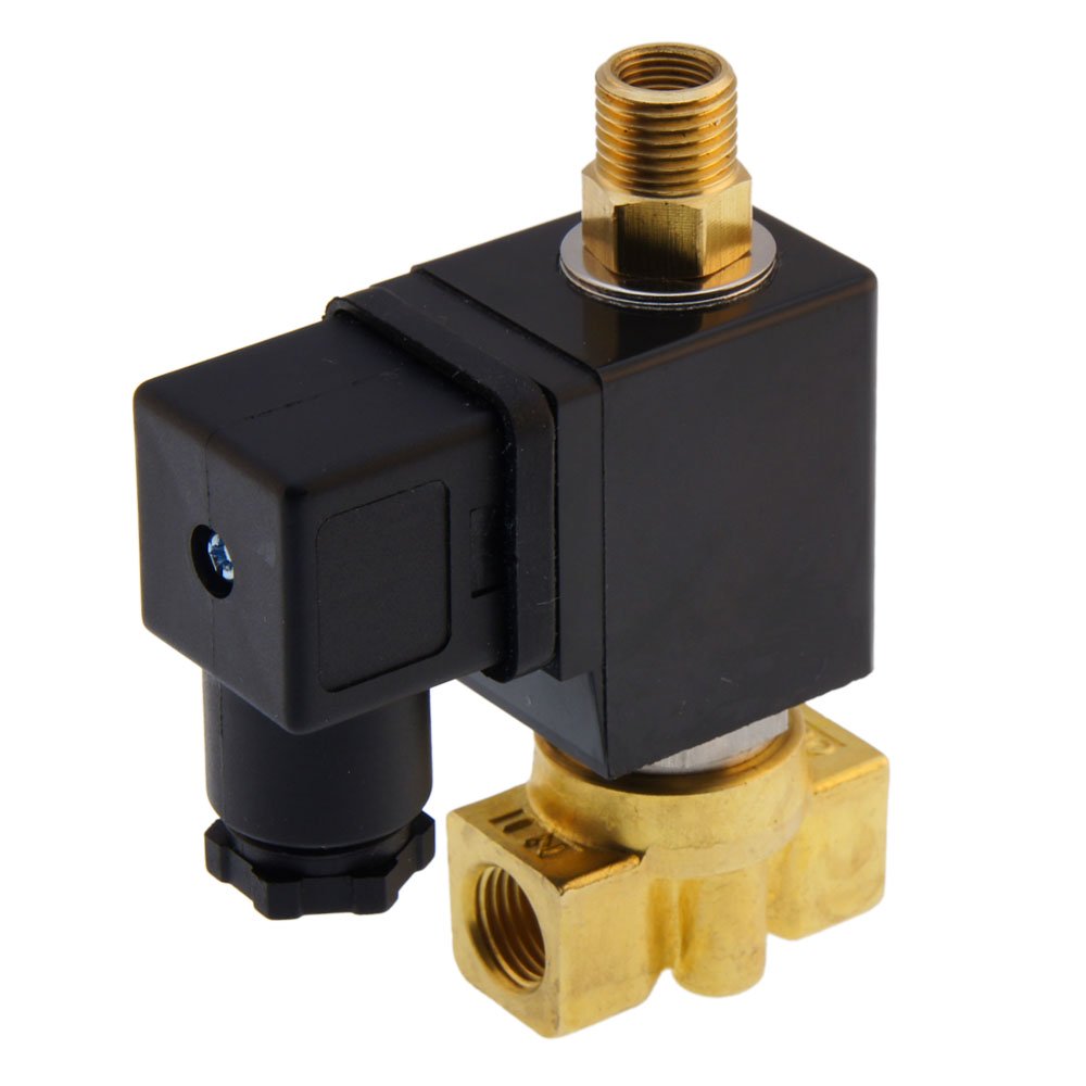 Solenoid Valve TW-DA 1/4'' 3/2 way NC brass EPDM 0-5bar 230V AC