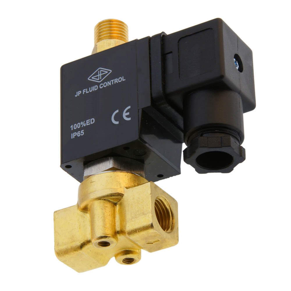 Solenoid Valve TW-DD 1/4'' 3/2 way UN brass FKM 0-3,5bar 24V AC