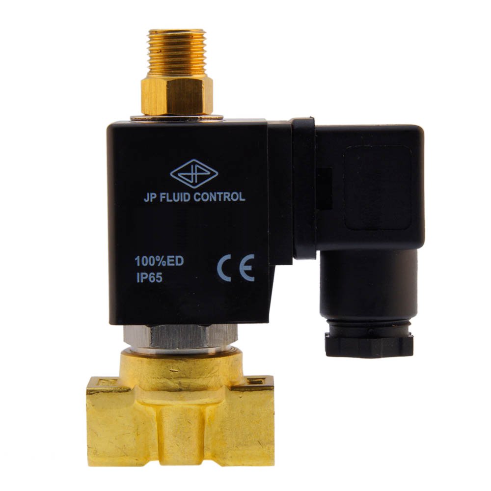 Solenoid Valve TW-DD 1/4'' 3/2 way UN brass FKM 0-3,5bar 120V AC