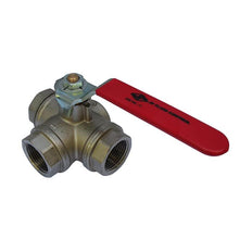 70 - G1/4'' 3-Way (L) Ball Valve F/F/F