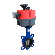 Electric Butterfly Valve DN50 24-240V AC/DC Modulating Wafer GGG40 PTFE Silicone J+J