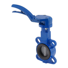 DN65 (2-1/2 inch) PN16 Wafer Butterfly Valve GGG40-Stainless steel-NBR