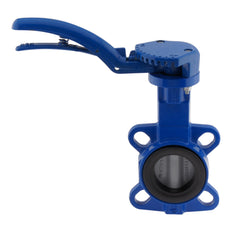 DN32 (1-1/4 inch) PN16 Wafer Butterfly Valve GGG40-Stainless steel-NBR