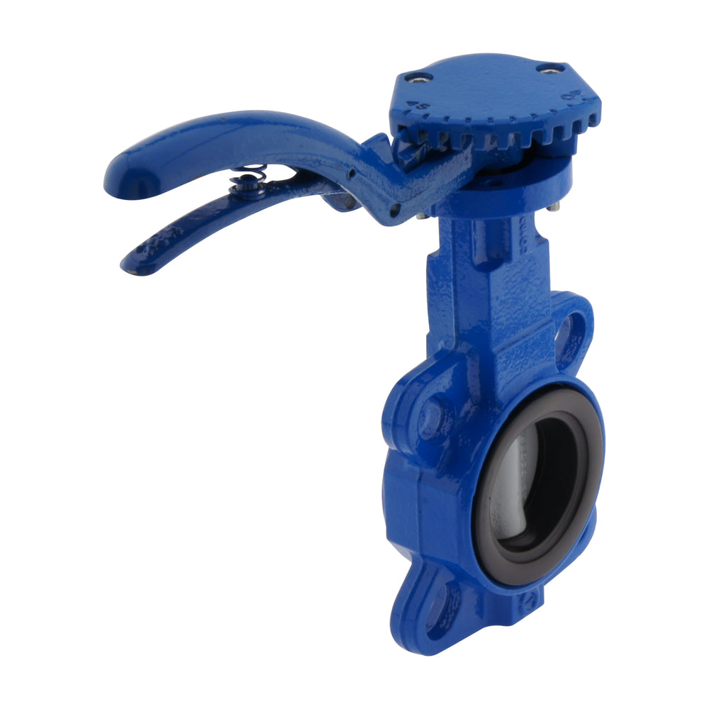 DN65 (2-1/2 inch) PN16 Wafer Butterfly Valve GGG40-Stainless steel-NBR