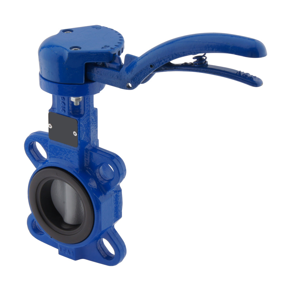DN65 (2-1/2 inch) PN16 Wafer Butterfly Valve GGG40-Stainless steel-NBR