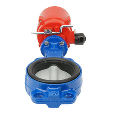 DN65 (2-1/2 inch) 230VAC Wafer Electric Butterfly Valve Stainless Steel-Stainless Steel-FKM - BFLW