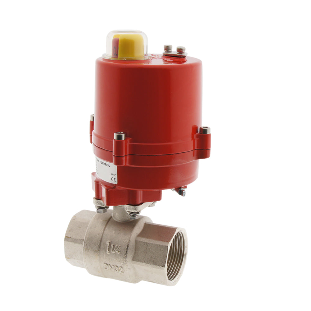 Rp3/8'' 24V DC 2-Way Brass Electrical Ball Valve - BL2BA