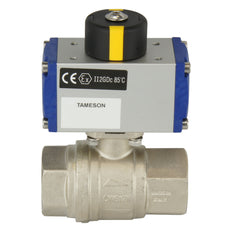 G1'' 2-Way Brass Pneumatic Ball Valve Double Acting - BL2BA