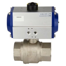 G4'' 2-Way Brass Pneumatic Ball Valve Spring Open - BL2BA
