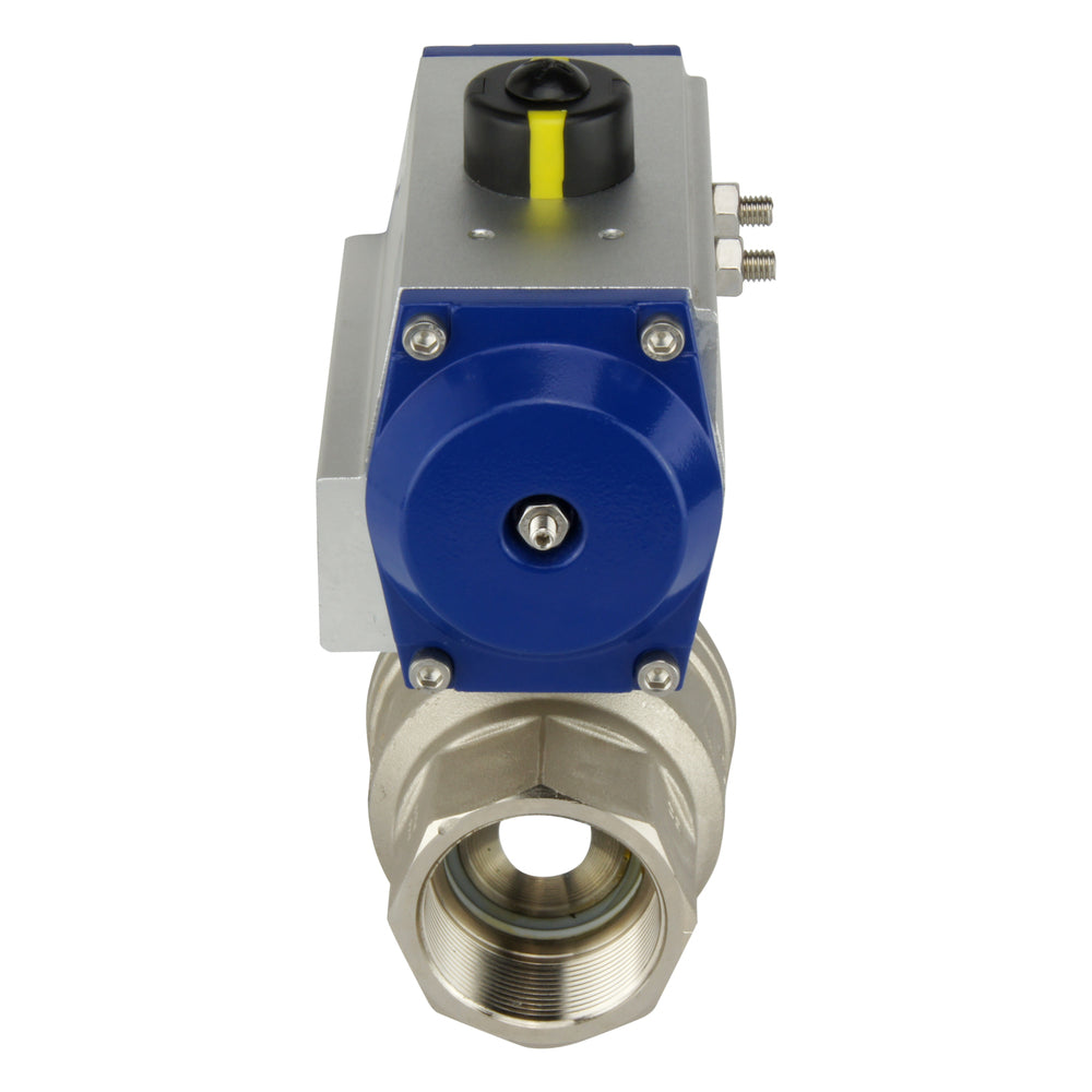 G3'' 2-Way Brass Pneumatic Ball Valve Spring Open - BL2BA