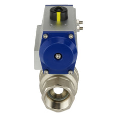 G3'' 2-Way Brass Pneumatic Ball Valve Spring Open - BL2BA