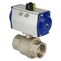 G3'' 2-Way Brass Pneumatic Ball Valve Spring Closed - BL2BA
