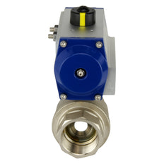 G3'' 2-Way Brass Pneumatic Ball Valve Spring Open - BL2BA