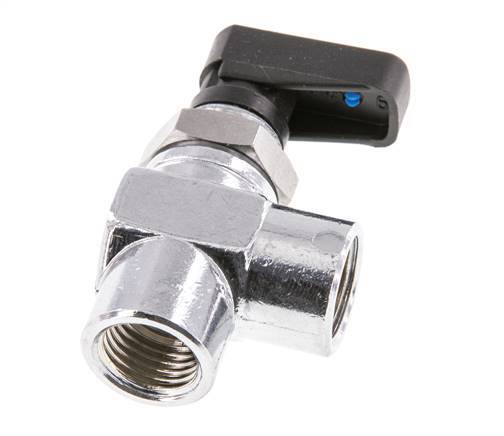 G 1/4 Inch Compact 2-Way Right Angle Brass Ball Valve