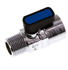 Male To Female R/Rp 3/8 inch 2-Way Brass Mini Ball Valve Compact EN331 Gas 20 Bar