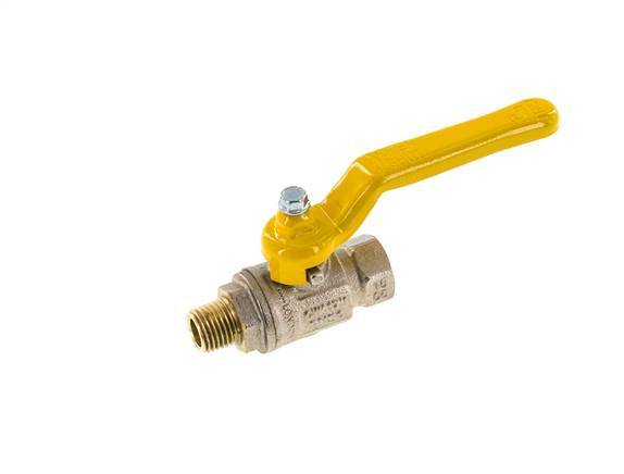 Male To Female R/Rp 1/4 inch Gas 2-Way Brass Ball Valve