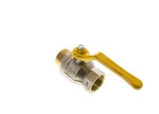 Male To Female R/Rp 1-1/2 inch Gas 2-Way Brass Ball Valve