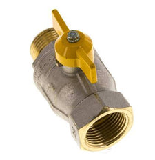 Male To Female R/Rp 1 inch Gas 2-Way Butterfly handle Brass Ball Valve
